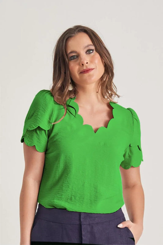 BLUSA ONDAS COLO MANGA