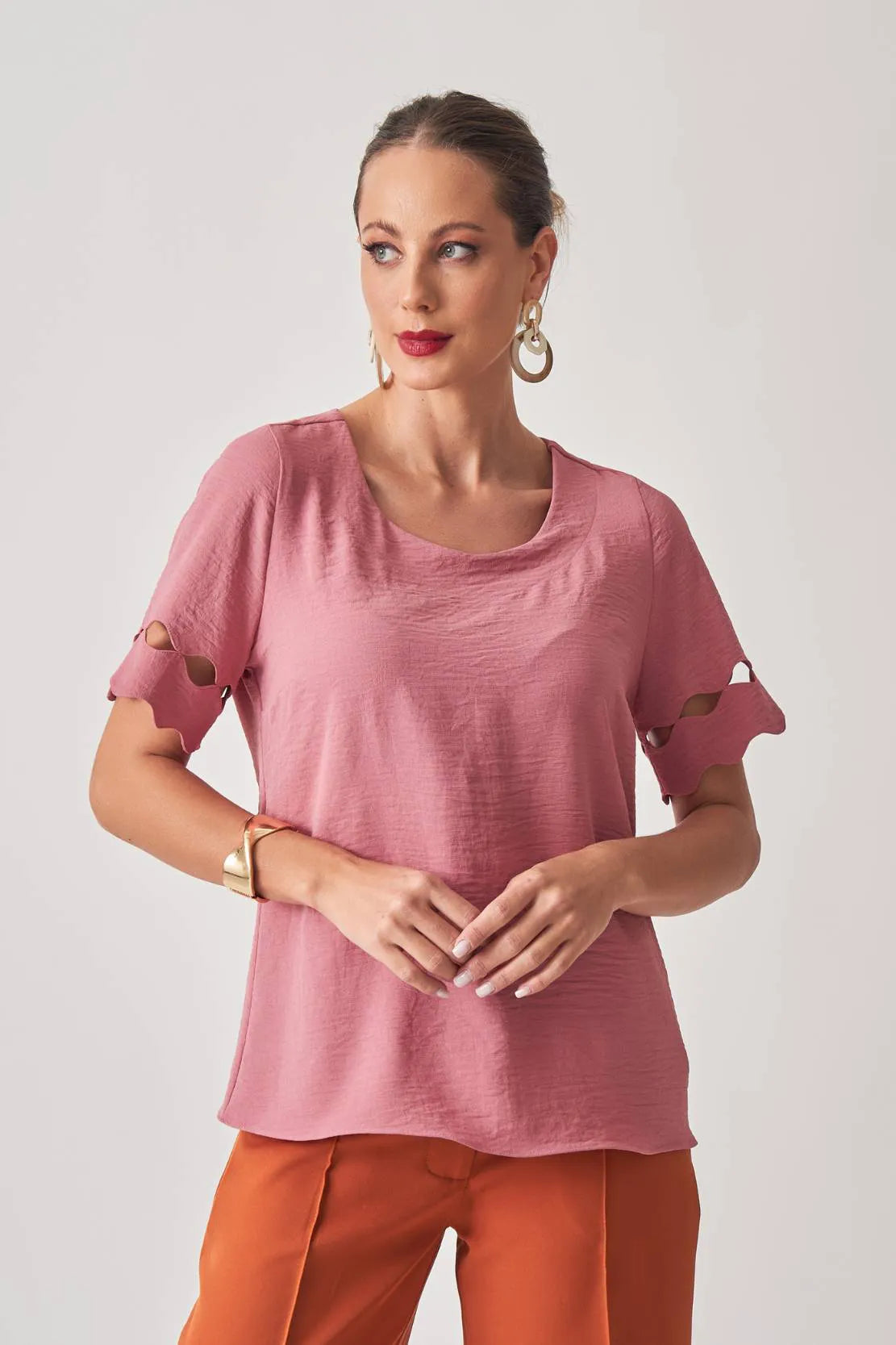 BLUSA MANGA VAZADOS