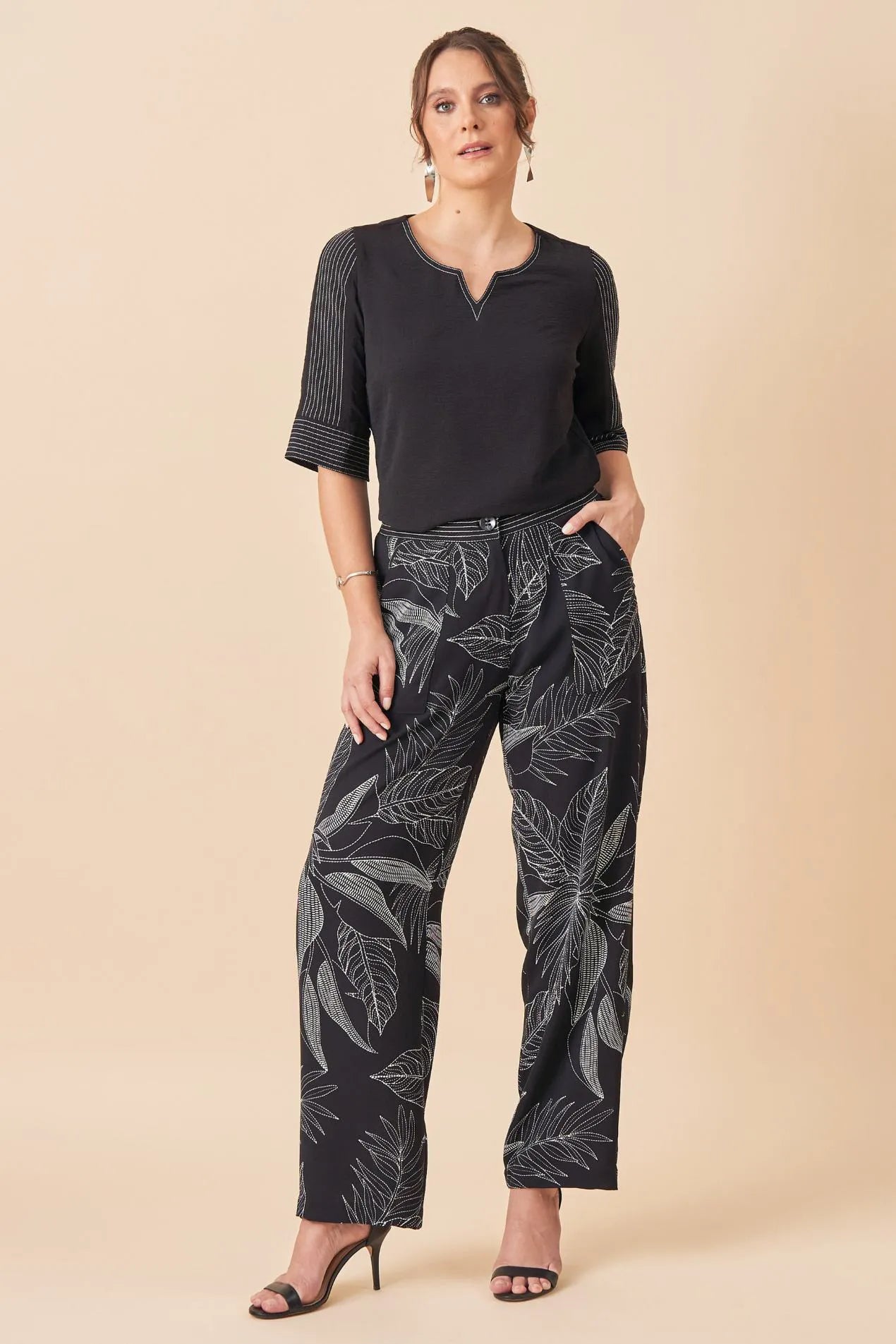 BLUSA PESPONTO MANGA 3/4
