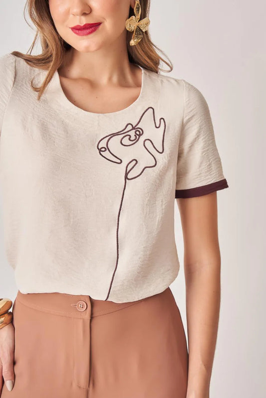 BLUSA FLOR LATERAL