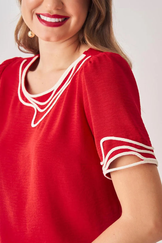 BLUSA CORDÃO EM CURVAS