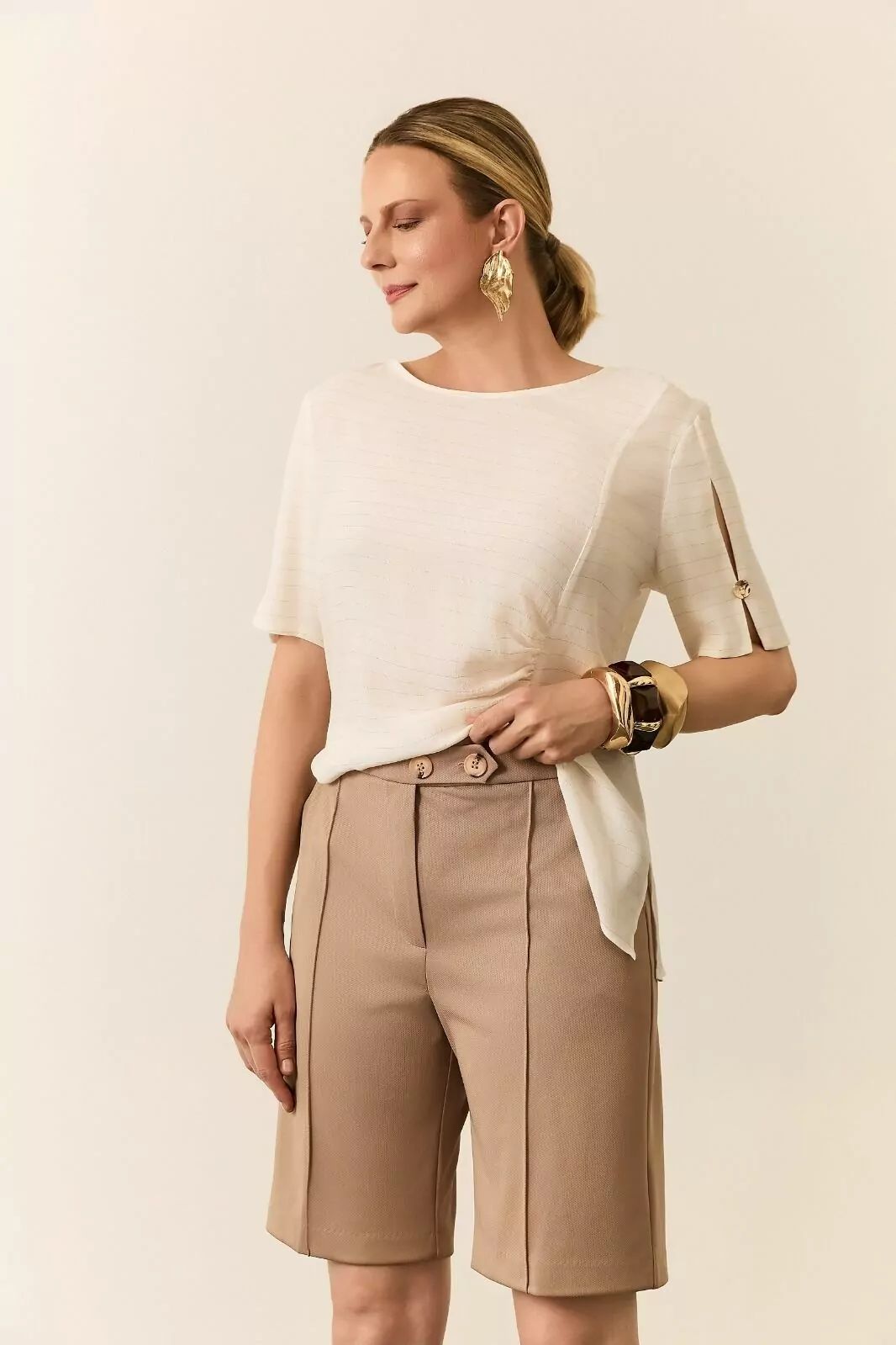 BLUSA LISTRADA LUREX