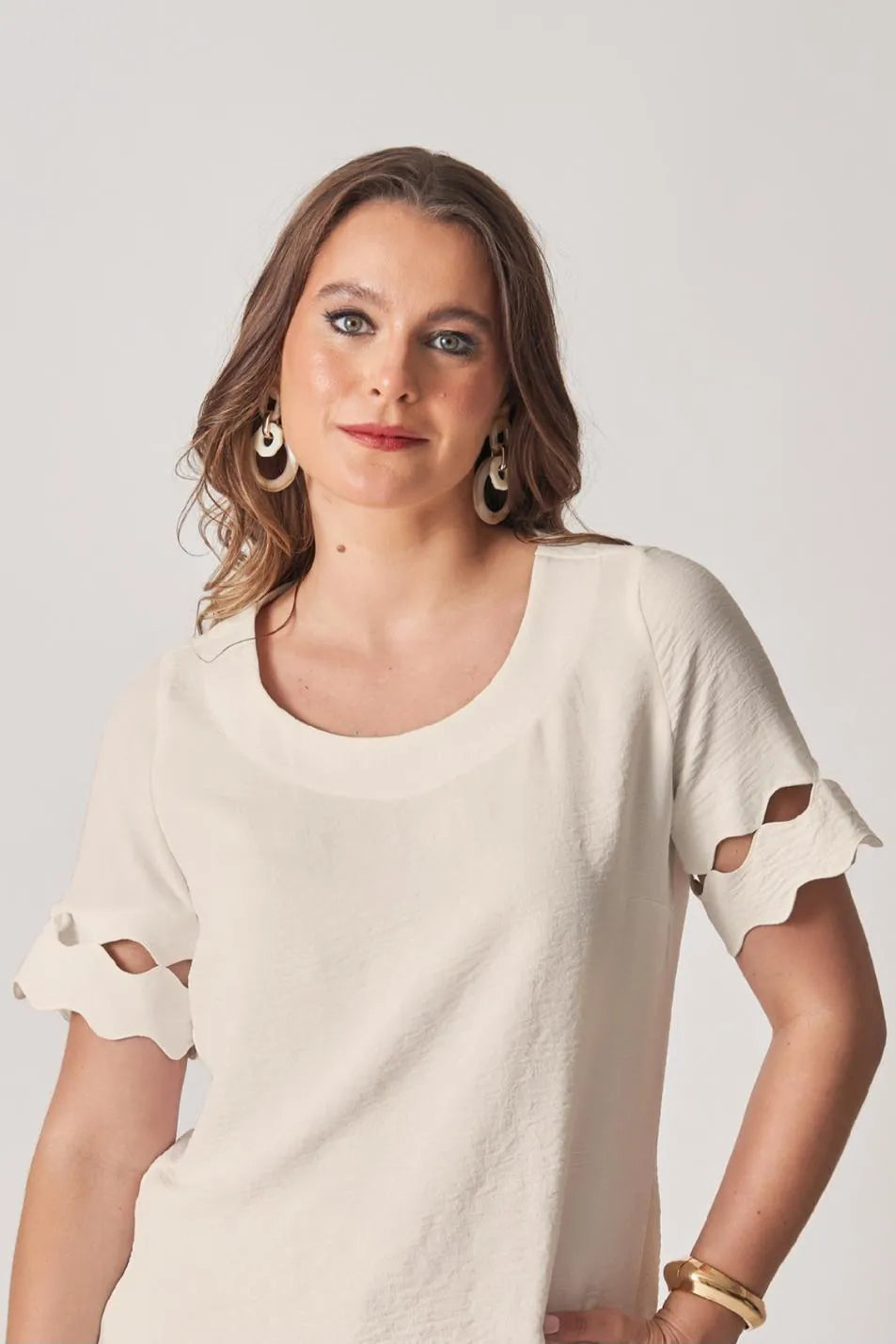 BLUSA MANGA VAZADOS