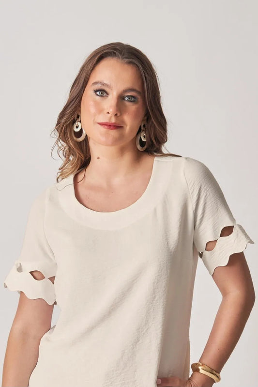 BLUSA MANGA VAZADOS