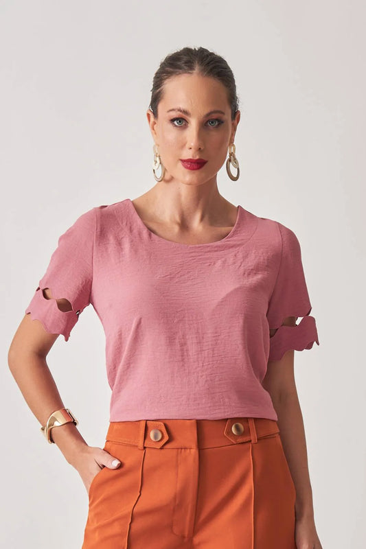BLUSA MANGA VAZADOS