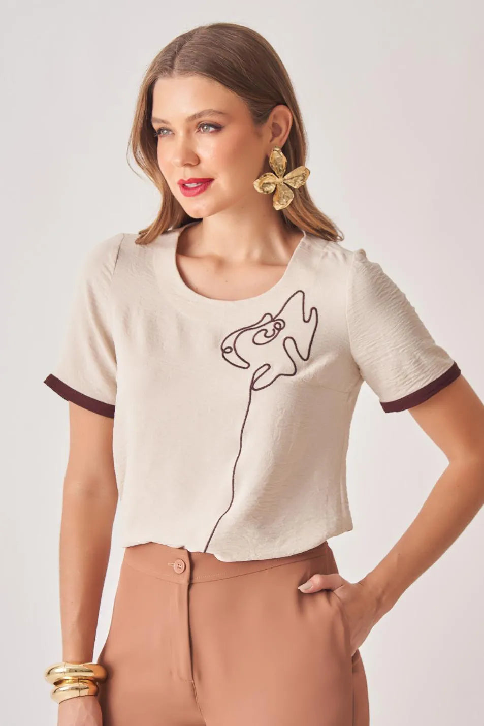BLUSA FLOR LATERAL