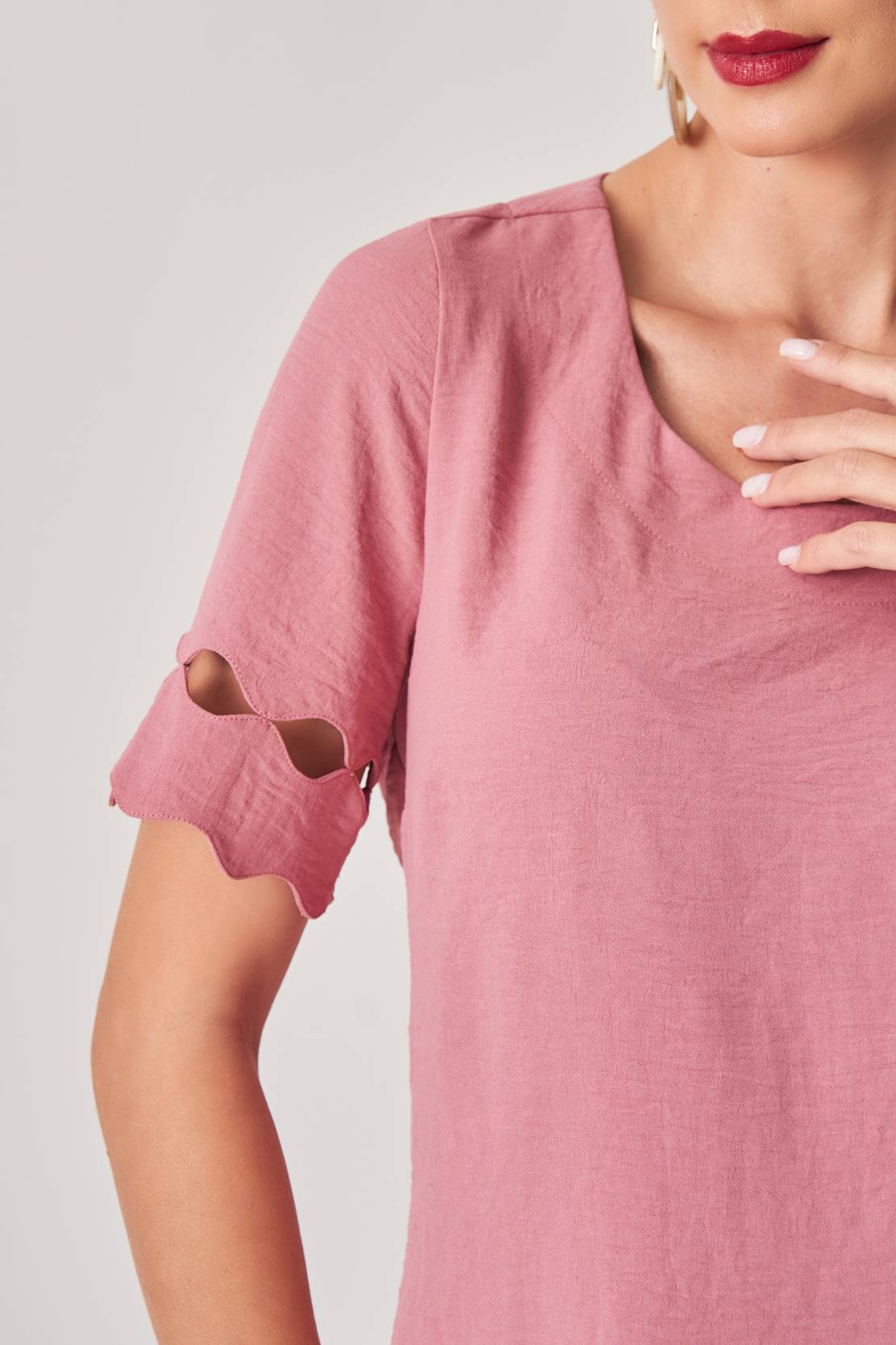 BLUSA MANGA VAZADOS