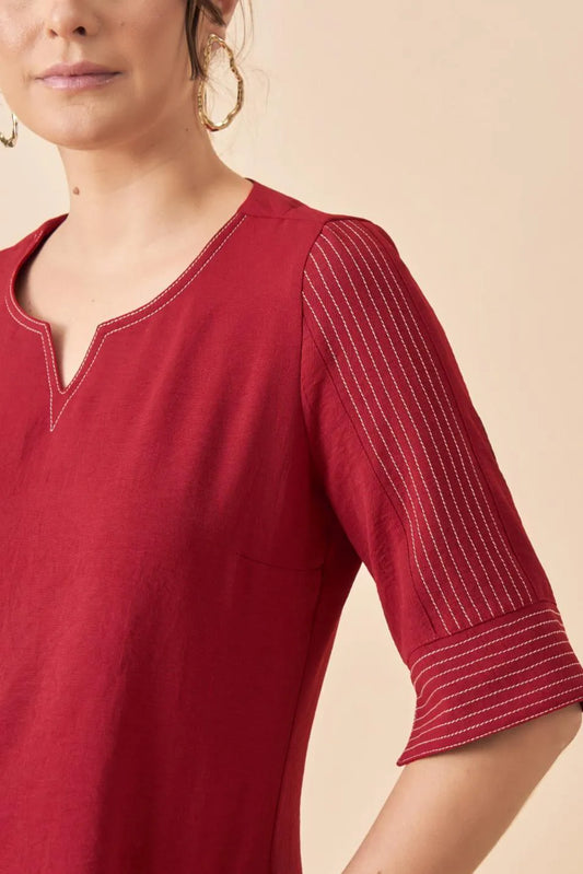 BLUSA PESPONTO MANGA 3/4