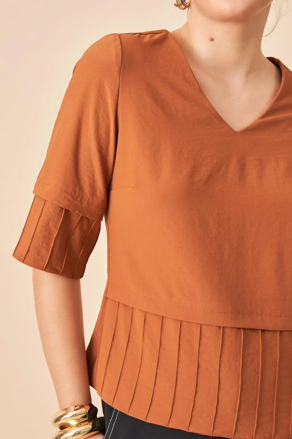 BLUSA / MANGA NERVURA