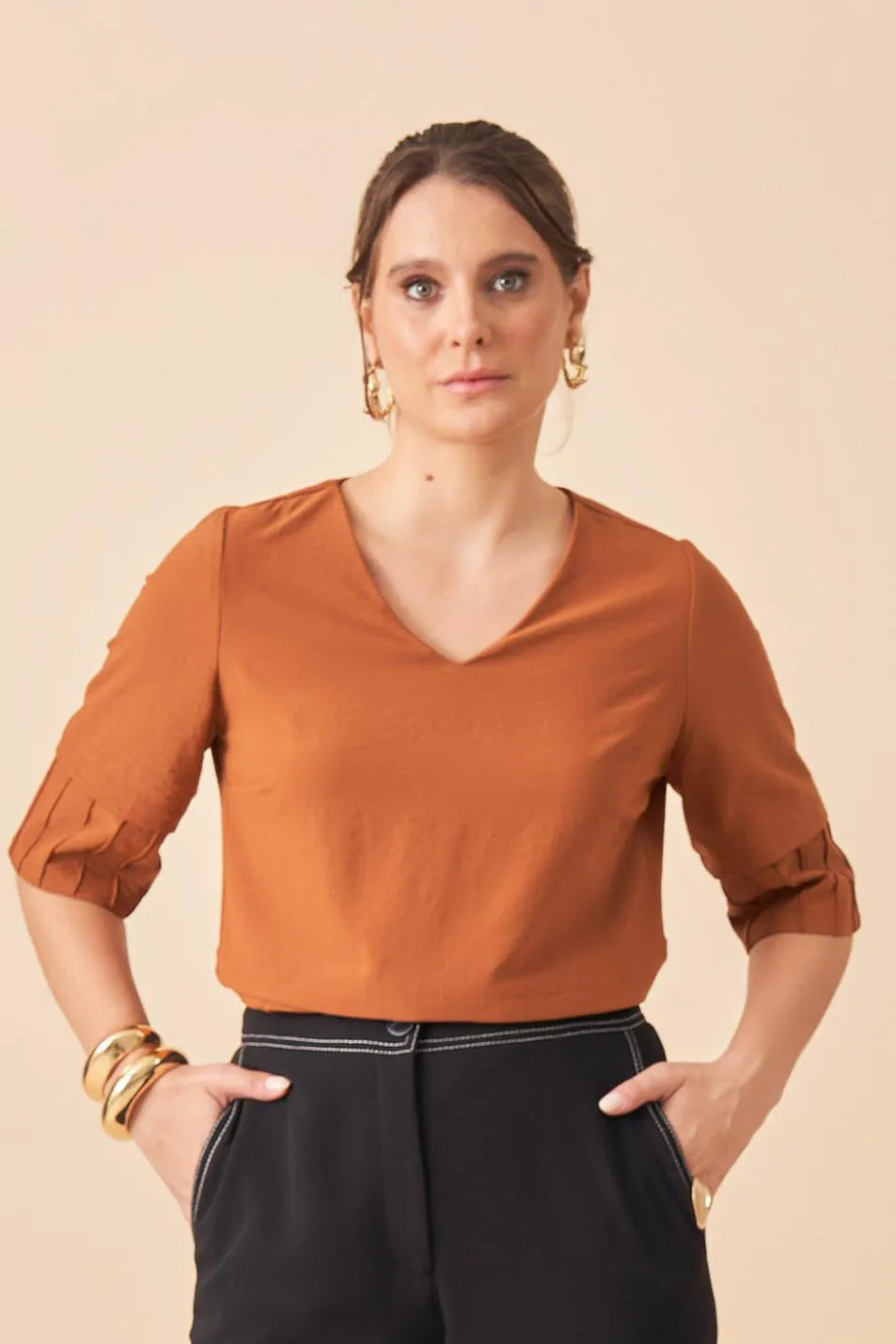 BLUSA / MANGA NERVURA
